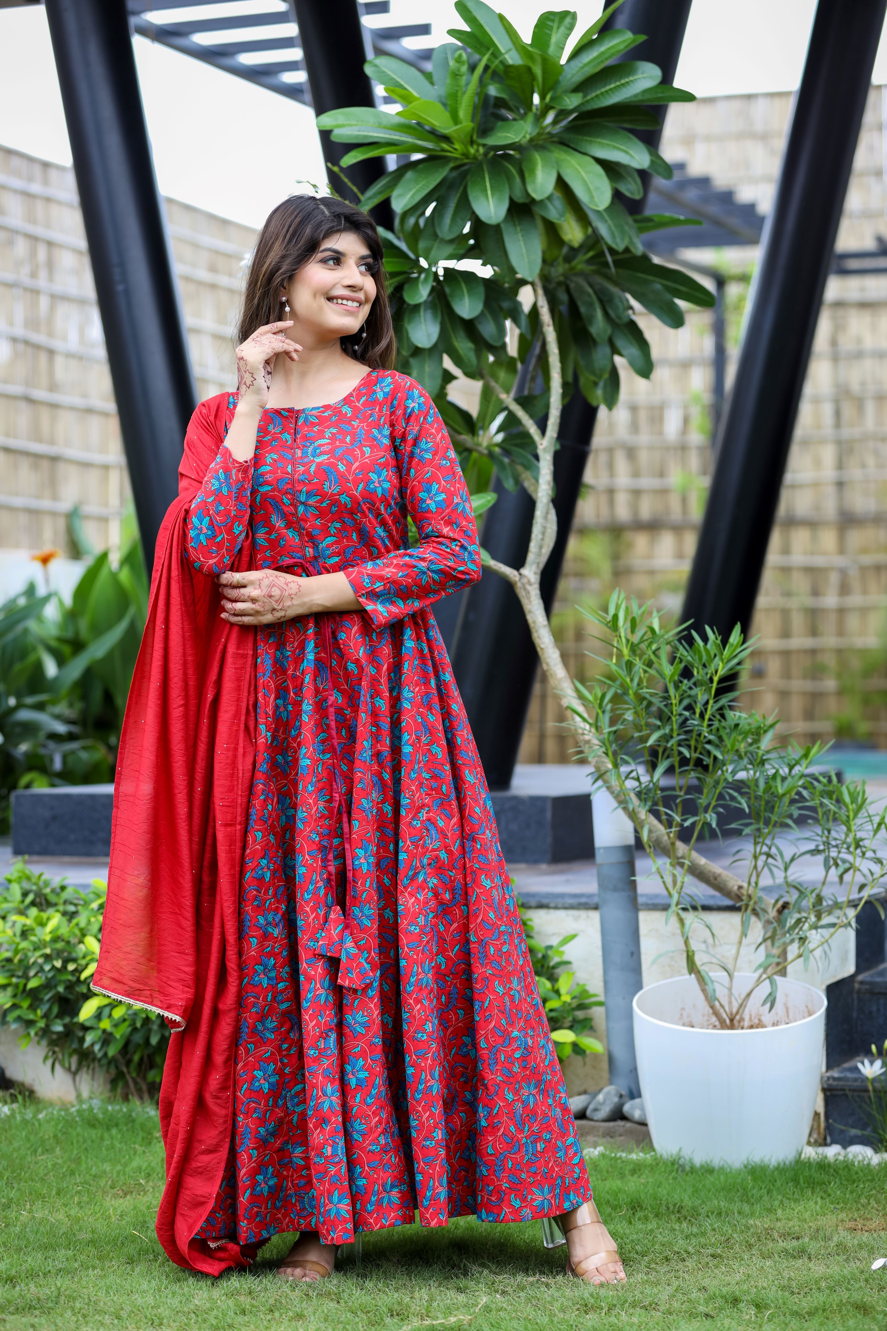 Twirl in Blooms Anarkali