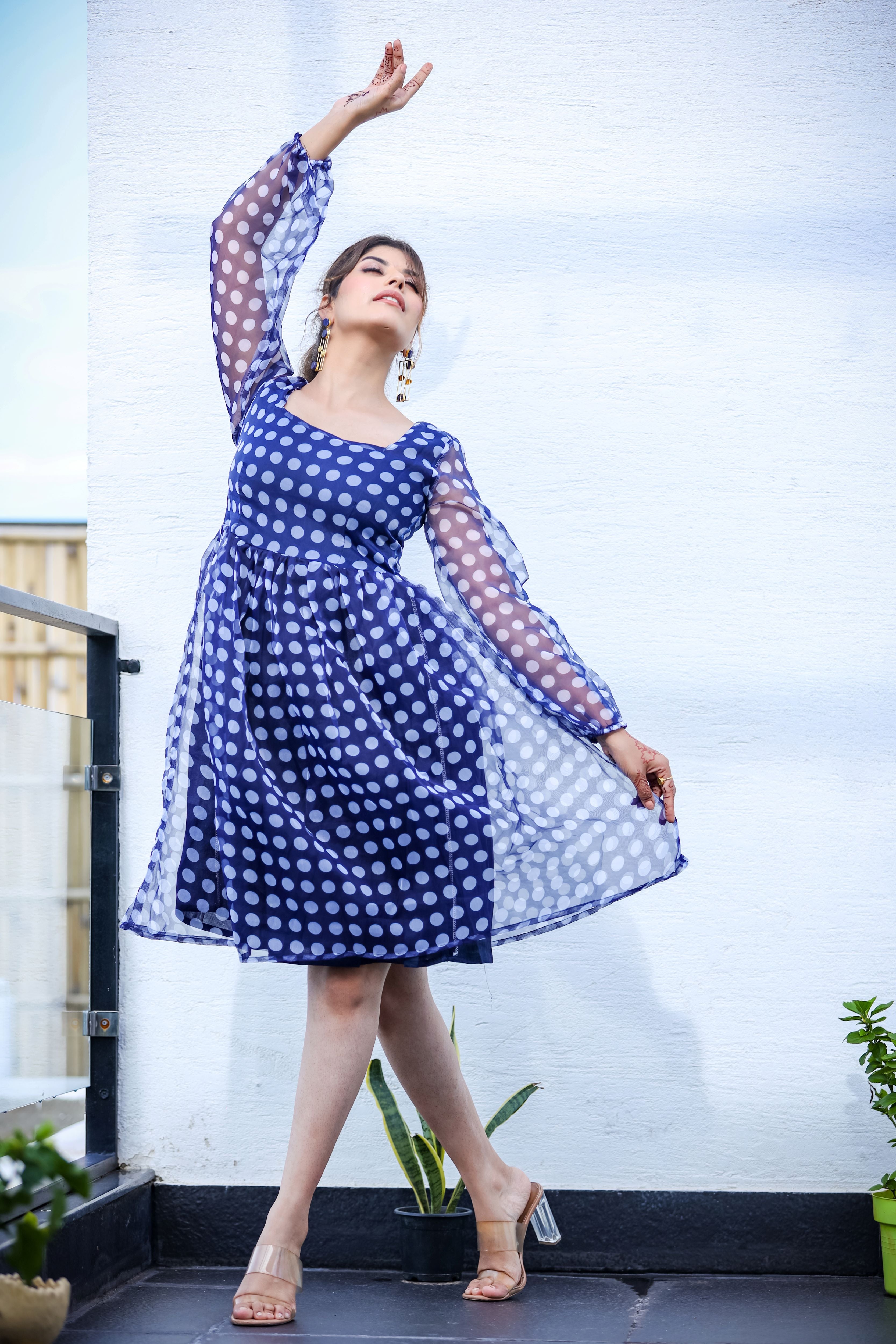 Summer Dots Balloon Dress