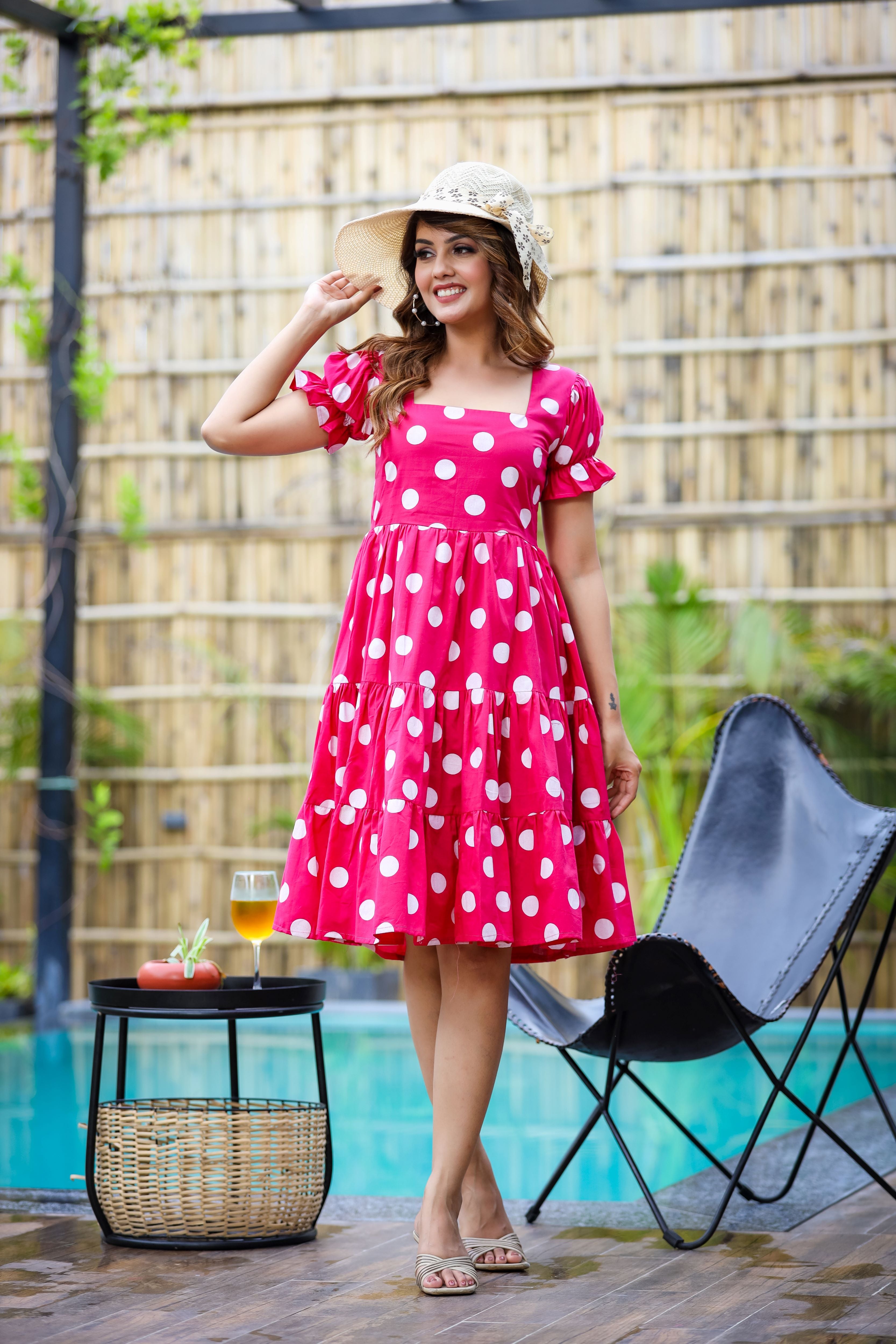 Pink Polka Delight Dress