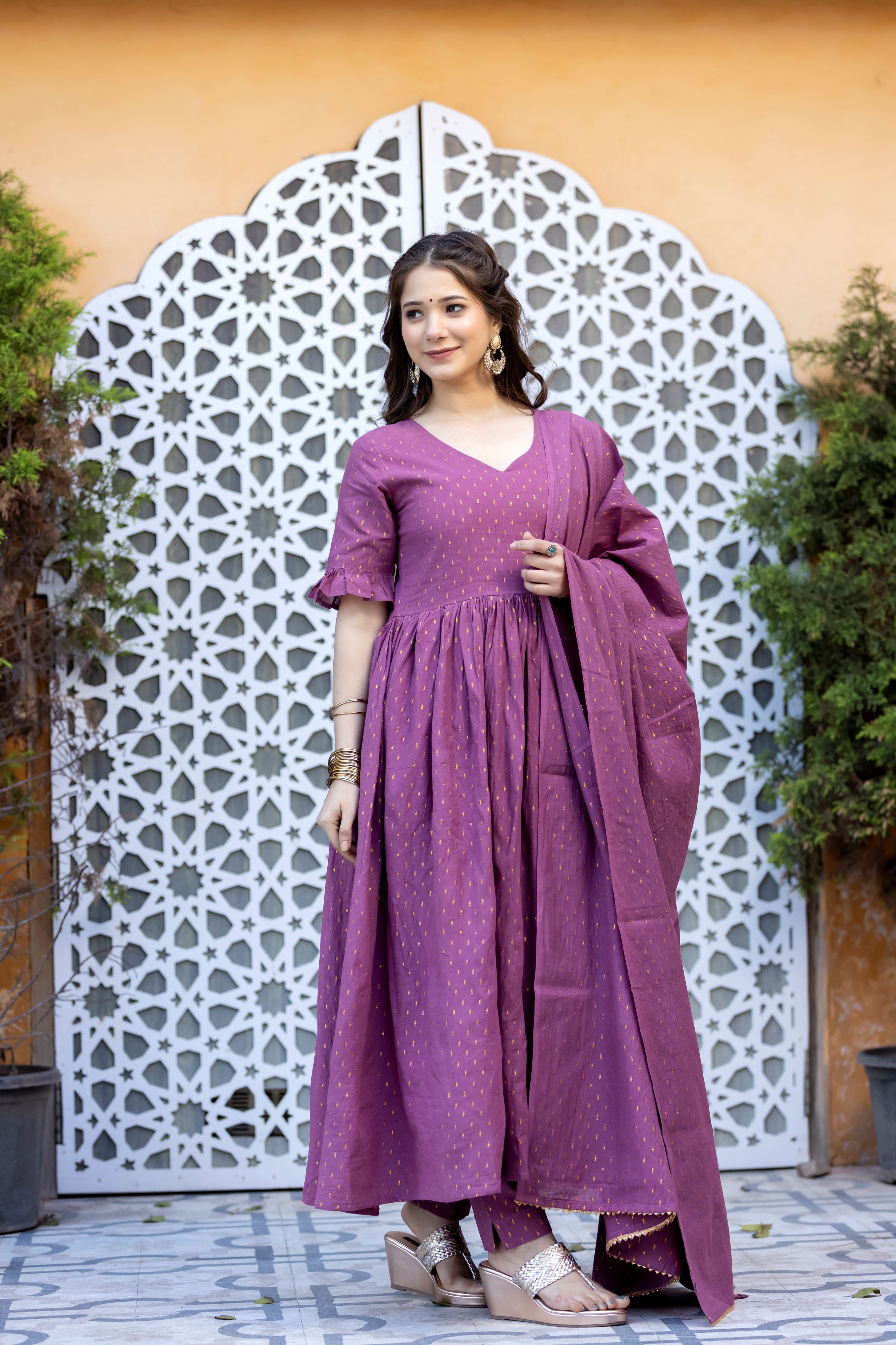 Onion Blossom Anarkali Dress