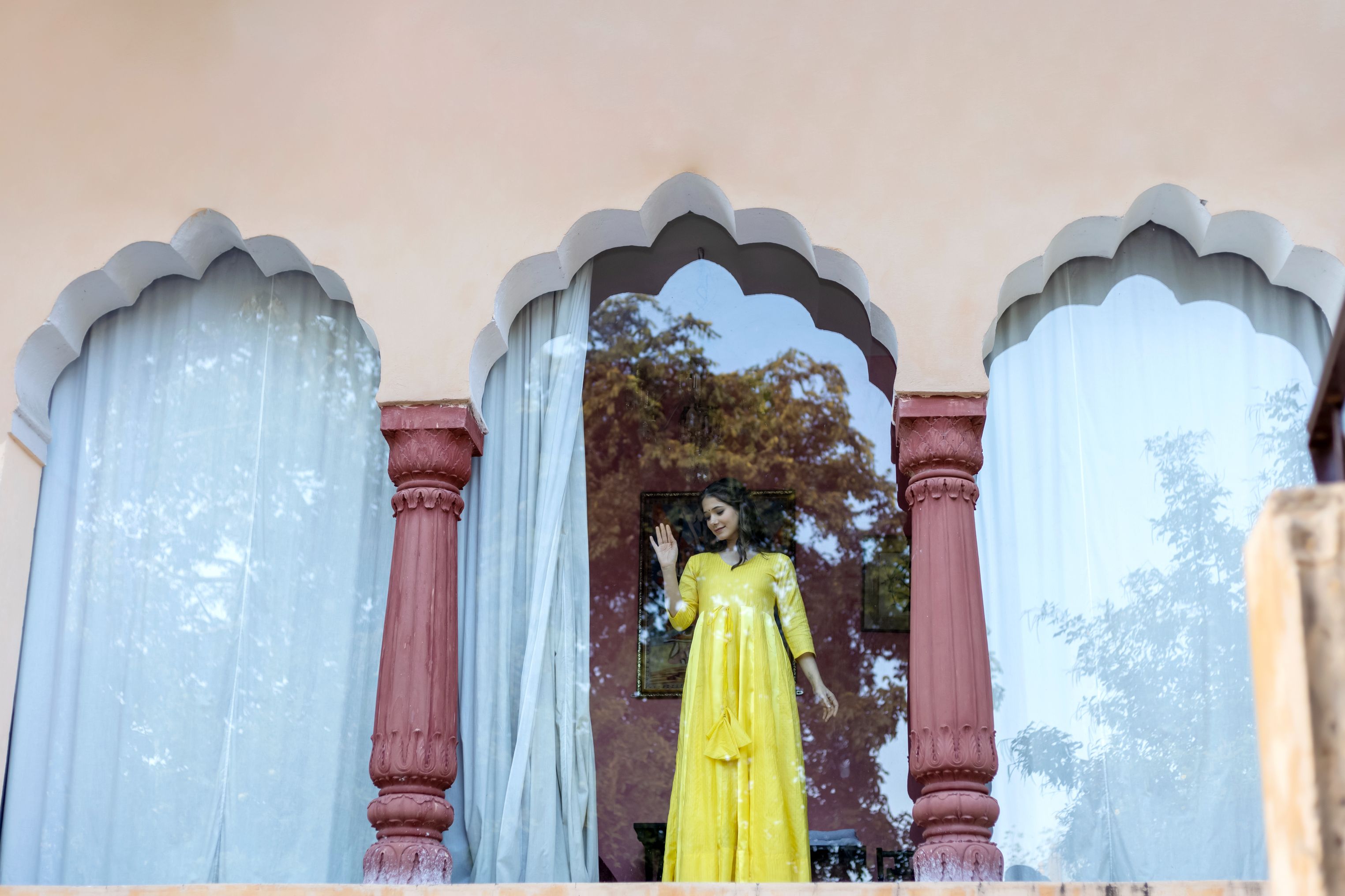 Sai Yellow maxi dress