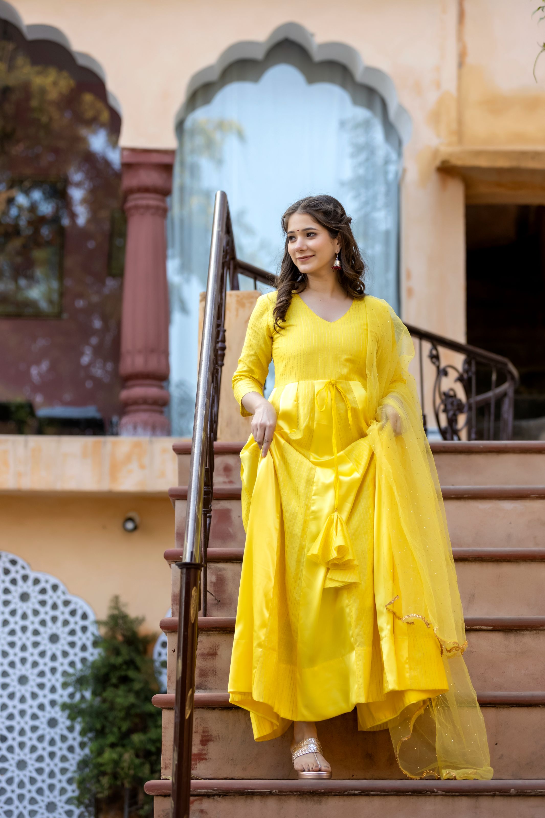 Sai Yellow maxi dress