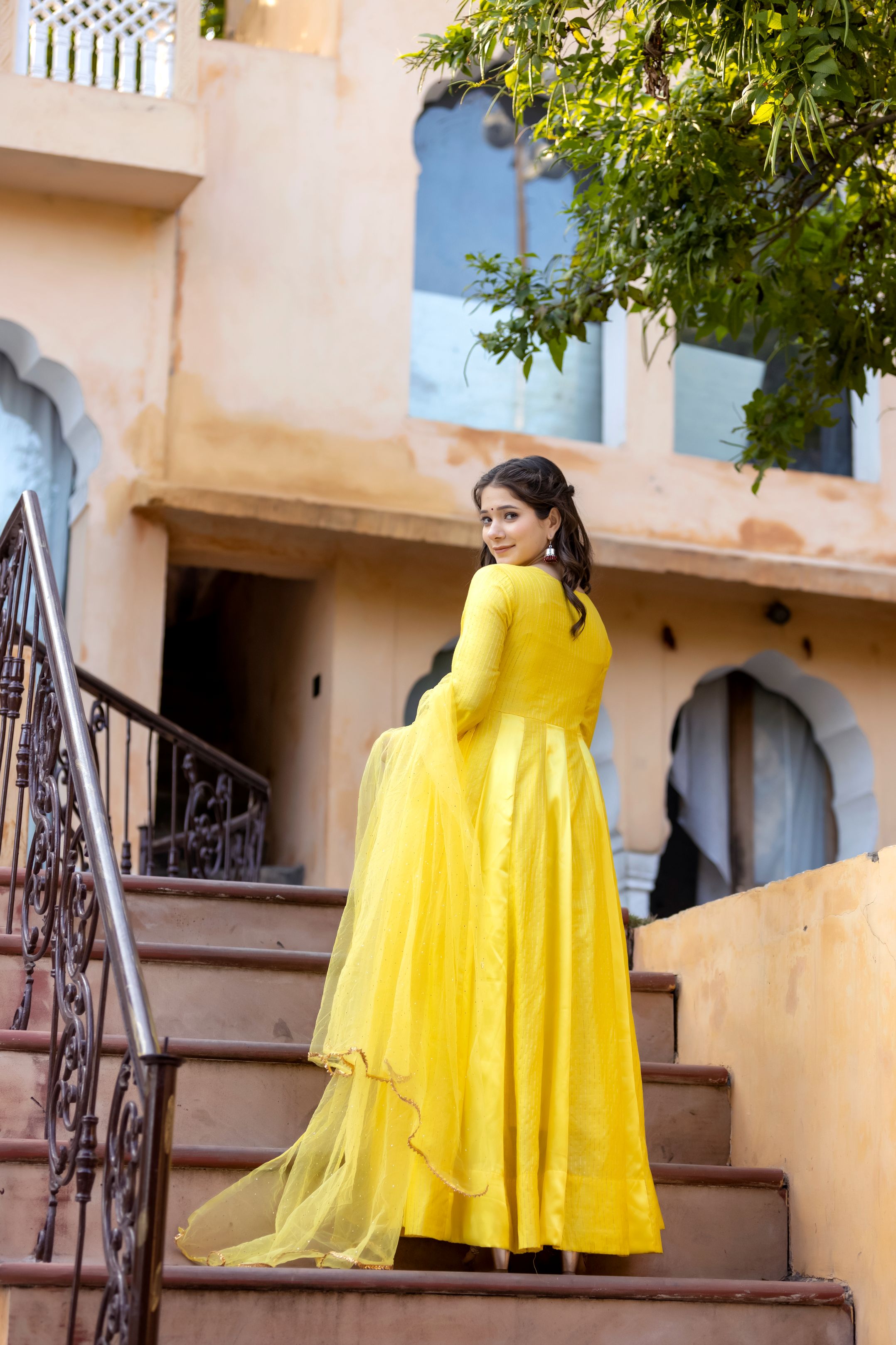 Sai Yellow maxi dress